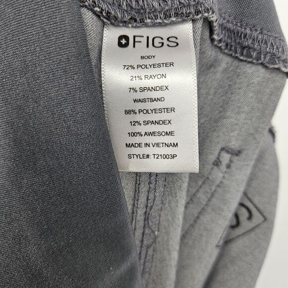 Figs Scrub Pants Womens XXL Petite Gray Graphite Livingston Nurses Uniforms FLAW - Picture 8 of 8